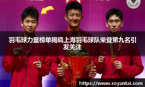 羽毛球力量榜单揭晓上海羽毛球队荣登第九名引发关注